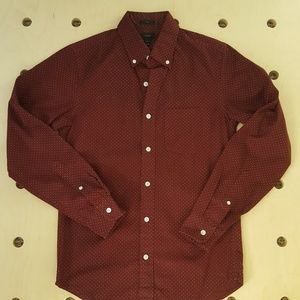 Slim shirt in cabernet dot